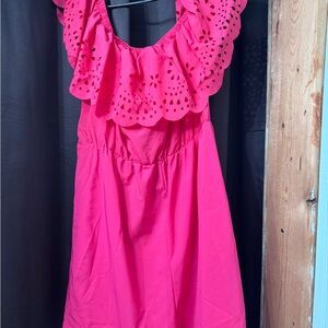 SHEIN Curve Fuchsia Dress